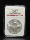 NGC MS69 2006 American Silver Eagle One Dollar Silver Coin -367