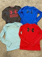 Under Armour Boys Long Sleeve T-shirt Shirt Set Lot Youth XL YXL