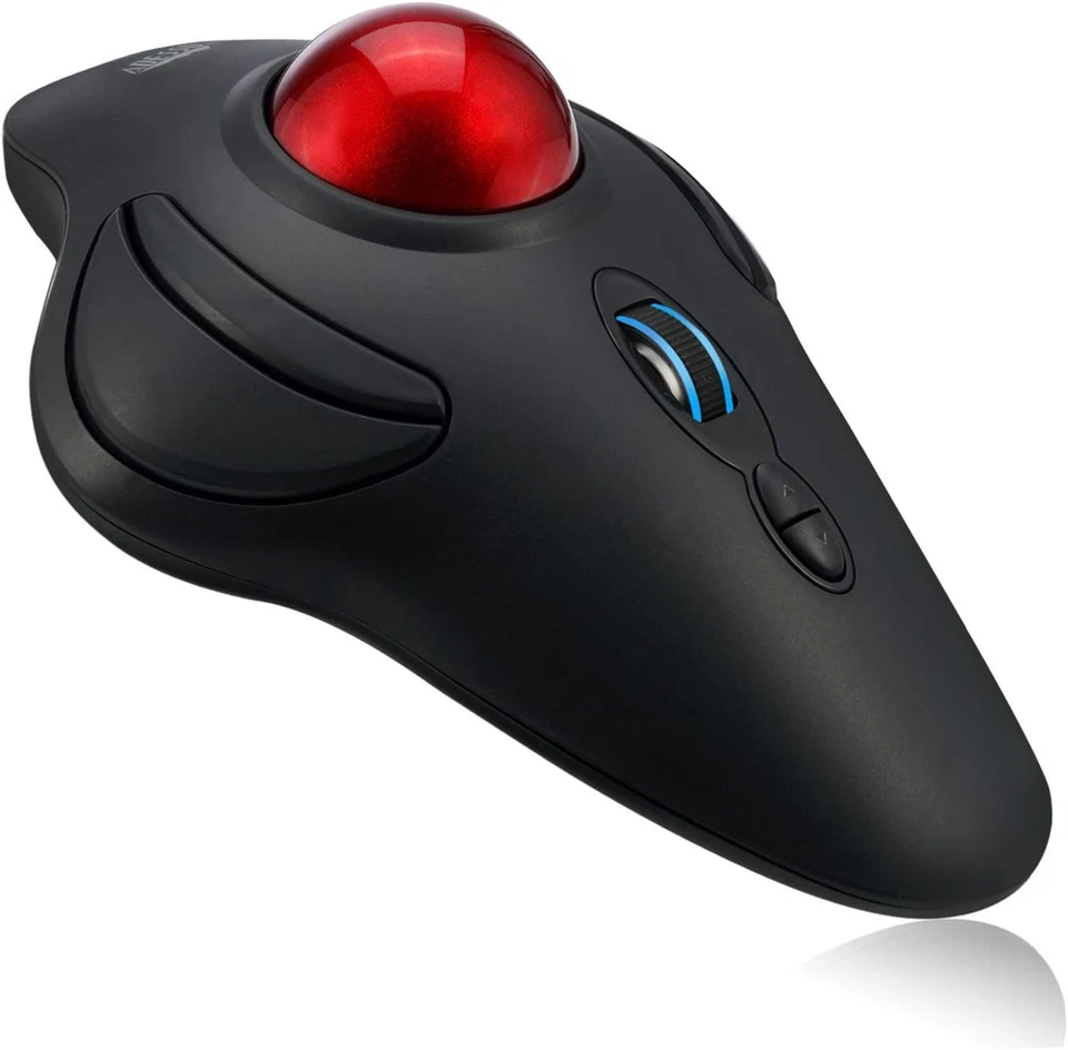 Adesso 2.4Ghz Wireless Programmable Ambidextrous Ergonomic Trackball Mouse, with - Image 3 of 4