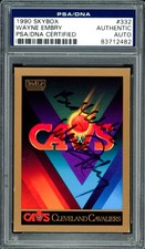 Wayne Embry Auto 1990-91 Skybox Card 332 Cavaliers Best Wishes PSA/DNA #83712482