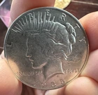 1935- S   $1 Peace Dollar 90% silver XF