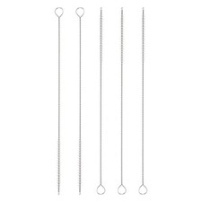 5Pcs Straw Cleaner Brush Set 8 Inch Length 4mm OD Nylon Bristles, White