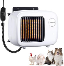 600/300W Dog House Heater with Thermostat, Pet Heater with 6FT anti Chew Cord an