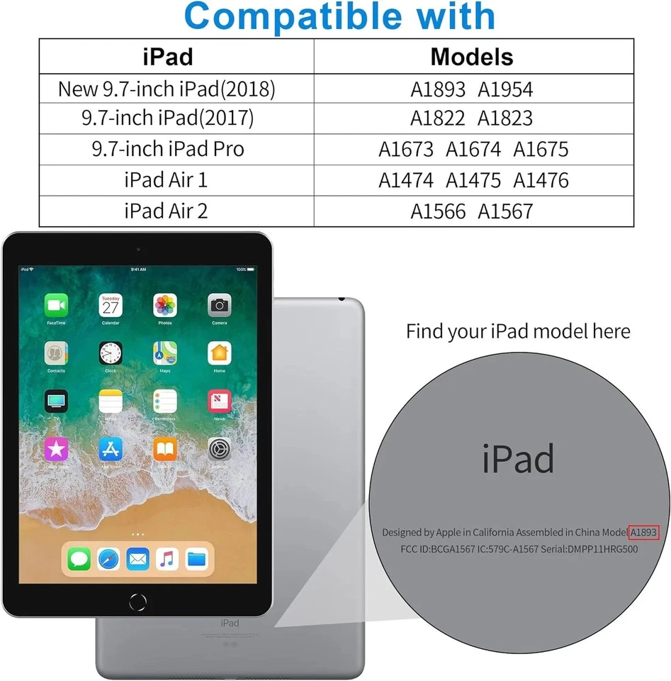 ZAGG iPad 6th/5th/Pro/Air 1st/2nd Generation Case (9.7") Kids Shockproof Cover - Image 2 of 4