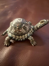 Jon Stuart Anderson Turtle Polymer Clay Fimo Creation 3.75"