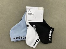 Air Jordan Everyday 3 Pairs Women Size M No Show Socks Fast Shipping