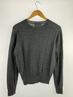 AMI Alexandre Mattiussi◆ニット・セーター(薄手)/M/ウール/GRY/FKS111.KN0025 AMI Alexandre Mattiussi knit sweater (thin M wool Gray