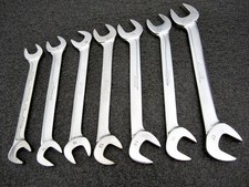 Snap-on 7pc Metric Angle Open End Wrench Set Vsm Made In Usa Snap-on 7pc Metric Angle Open End Wrench Set Vsm Made In Usa