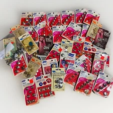 Vintage Lot Of Buttons To Cover Prims, Ginger Snaps, Dritz Varying Sizes Sewing
