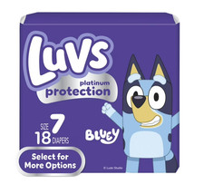 Luvs Platinum Protection Baby Diapers, Size 7 41 lbs , 18 Count