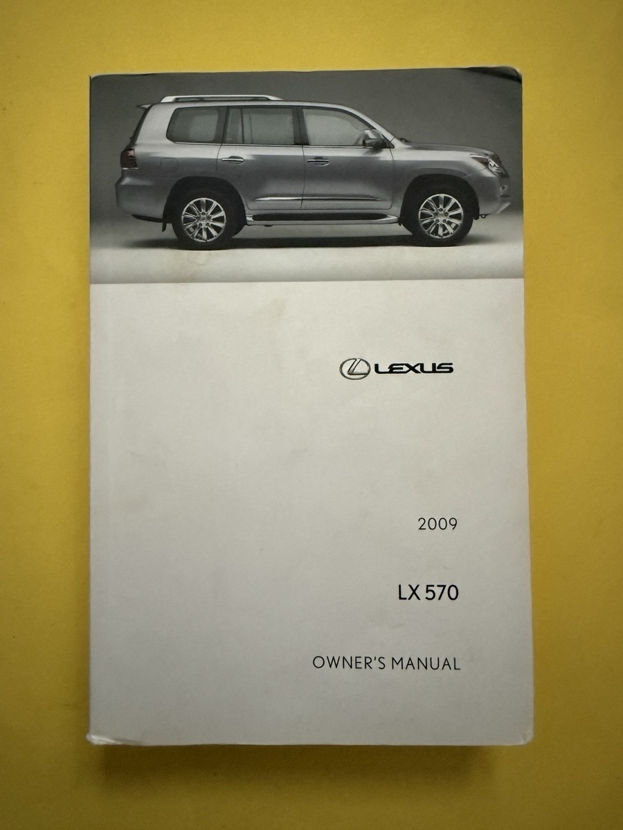 2009 Lexus LX570 LX 570 Owners Manual + Navigation User Guide Book