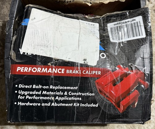 TRQ Front Right Brake Caliper w/Bracket Performance Red Passenger Side Compatibl - Foto 3 di 10