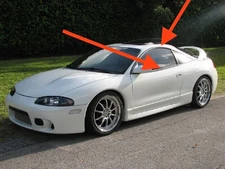 Mitsubishi Eclipse 2 gen OEM side window weatherstrip drip molding