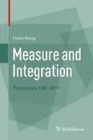 Measure And Integration Heinz KöNig