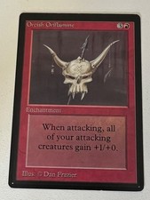 Magic the Gathering MTG Beta Orcish Oriflamme NM-  (Beta Bob)