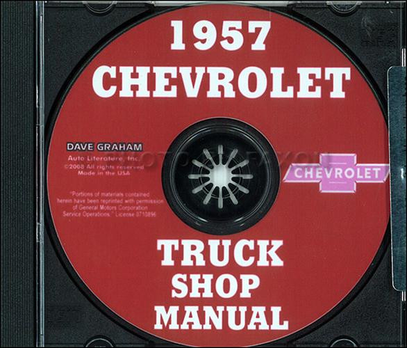 1957 Chevrolet Truck CD Reparaturwerkstatt Handbuch Pickup Cameo Suburban-image