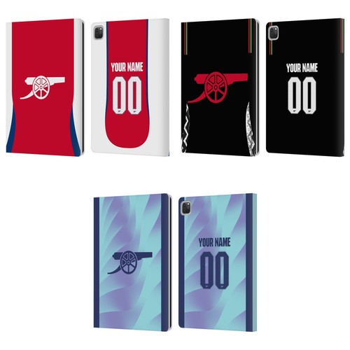 PERSONALISED ARSENAL FC 2024/25 KIT LEATHER BOOK WALLET CASE FOR APPLE iPAD - 第 1/9 張圖片