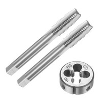 3-Teiliges Gewindebohrer- Und Schneideisen-Set, Metrisch M10 X 1,5 Zur Reparatur