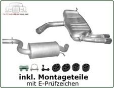 Système D'Échappement pour VW Golf 5 2,0 Gti 200 Ps 147kW Échappement Pot Moyen