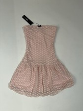 Fashion Nova NWT Sz XS Pink Heart Design Mini Dress MSRP $32.99