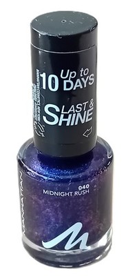 Manhattan Last & Shine Nail Polish Nagellack 040 Midnight Rush  8ml -  NEU