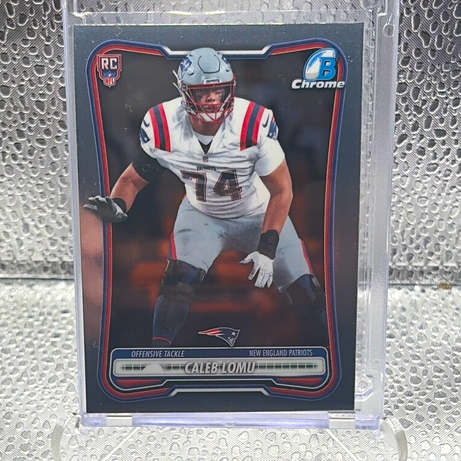 Topps 2026 Bowman Chrome Caleb Lomu Rookie RC BCV-170 - Patriots