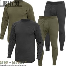 BUNDESWEHR PL&Uuml;SCH UNTERW&Auml;SCHE WINTER BW UNTERHEMD UNTERHOSE / SET GEF&Uuml;TTERT