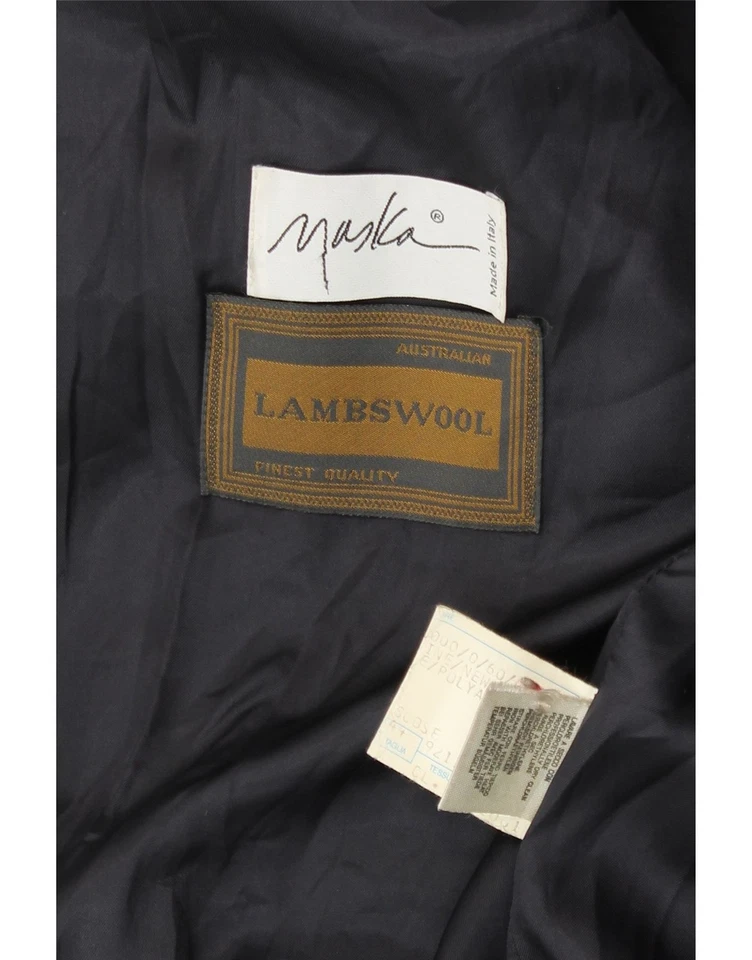 Abrigo mujer MASKA IT 44 mediano azul marino lana CU01 Foto 3 de 3