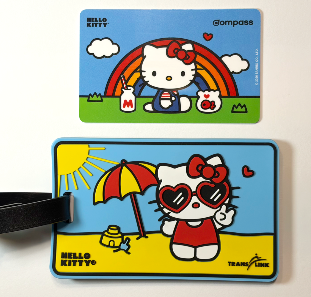 Canada 2026 Vancouver Hello Kitty Translink Compass Card & Luggage