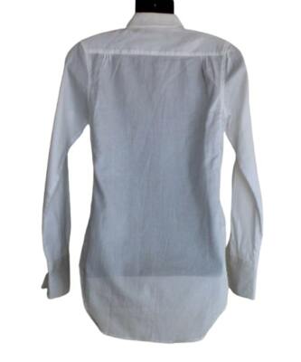 Raf by Raf Simons White Diamond Button Shirt sz 1 Slim Fit XS Long