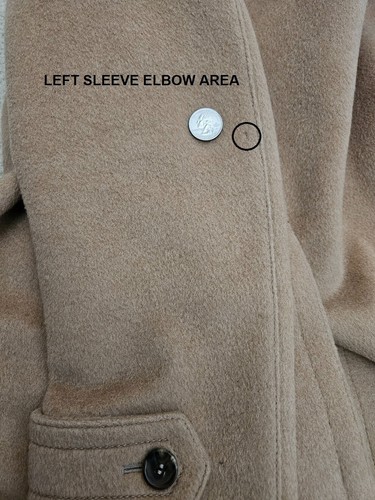GUCCI pavone beige cammello capelli lana giacca marrone pea coat slim fit 42R 42 52 XL nr - Foto 18 di 21