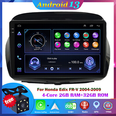 für Honda FRV FR-V 2004-2009 DAB+ Android Auto Radio GPS Navigation CarPlay USB