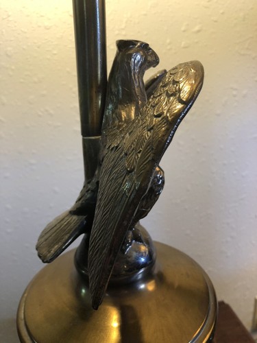 Vintage Eagle Lamp Brass/Bronze Finish American Eagle Patriotic Federal USA 32” - Picture 8 of 22