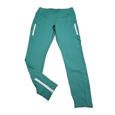 Mondetta Ladies High Waist Pull On Leggings Small Size Green Active Yoga Pants