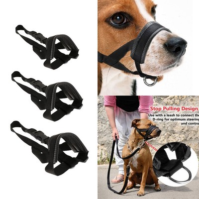 muzzling a dog for chewing