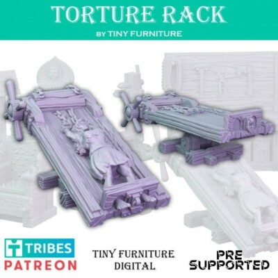 Torture Room Rack Body Stretcher Chamber Device TTRPG D&D Terrain ...