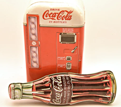 COCA-COLA COLLECTIBLE PEN AND PENCIL SET Inside Coke Bottle Tin Vintage Coke