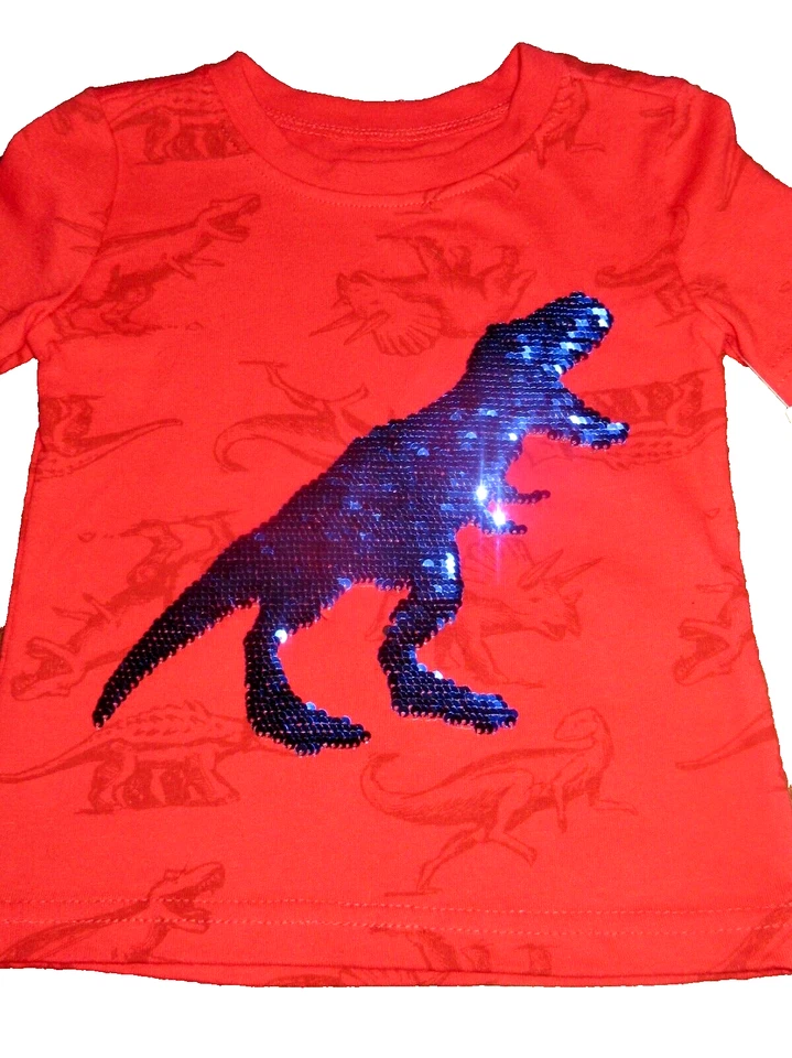Conjunto Corto Lentejuelas Abatibles Dinosaurio Kidgets Bebé Niño Talla 12M Nuevo con Etiquetas Foto 2 de 4