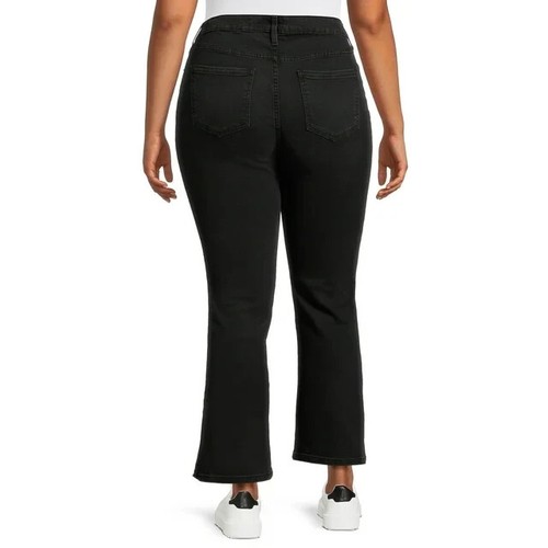 Time and Tru Women's Mid Rise Bootcut Jeans, 31" Inseam Black Size 18 Regular - Picture 10 of 15