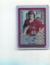 2020 Leaf Perfect Game All-American Metal Pink Wave Gray Thomas Auto 2/6