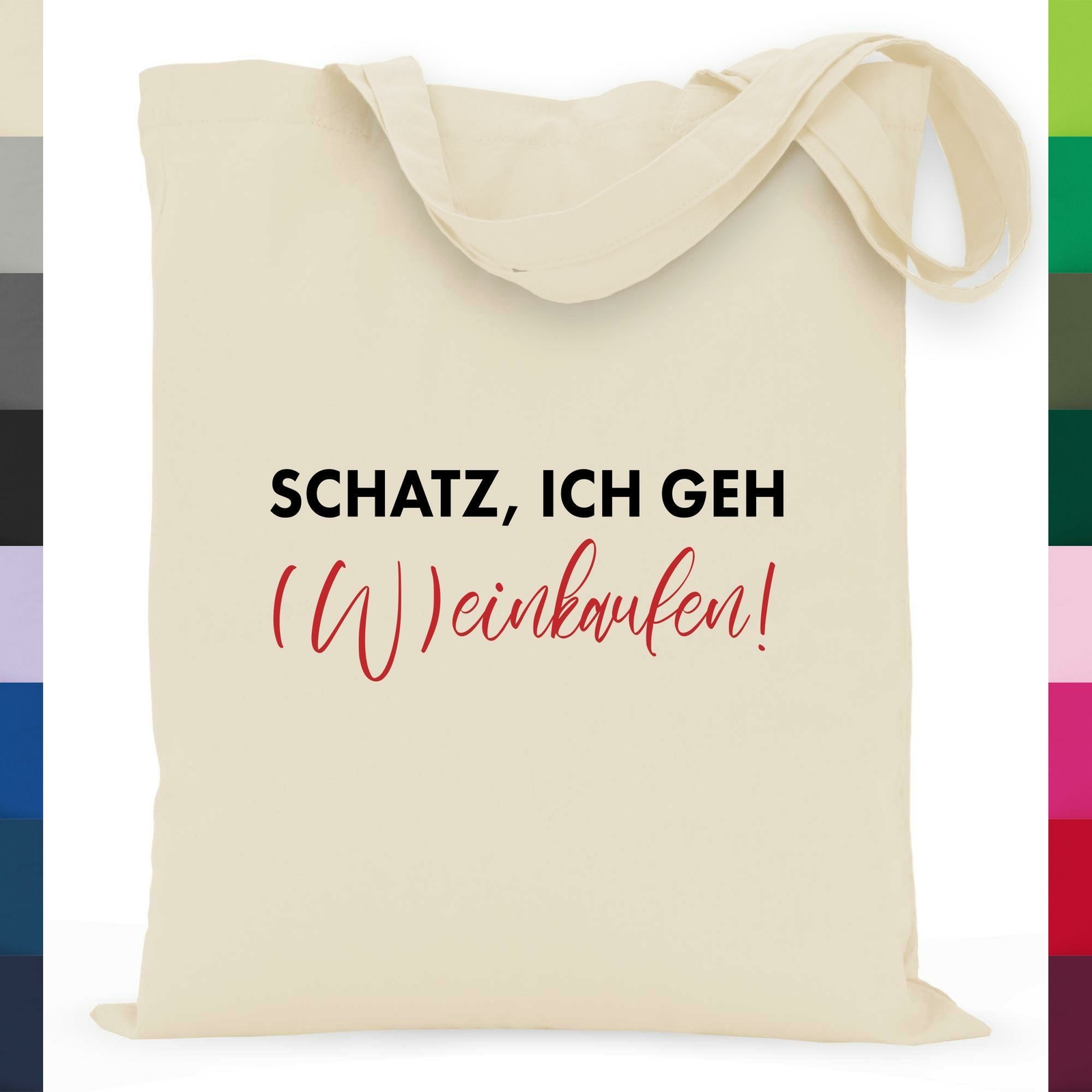 Tesoro voy vino comprar huevo vino amante del vino bolsa de tela