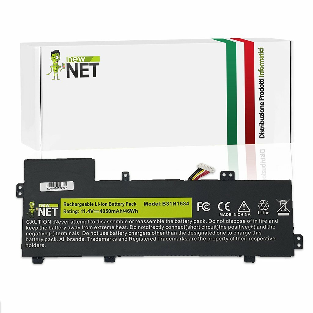 Batteria Ricambio Asus B31N1534 per Zenbook UX510UW | 48Wh Alta Durata