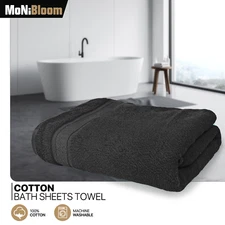 100% Cotton 35x70 Inch Bath Sheet Oversized Soft Absorbent Quick Dry Bath Towel