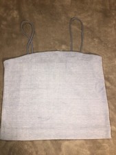 American Eagle Blue String Bandeau Top Size Medium
