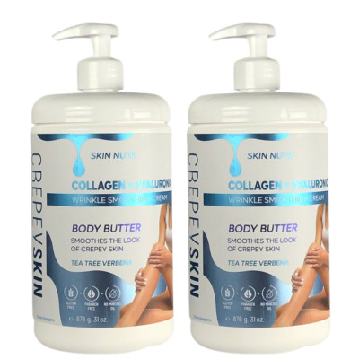 (2-Pk) SKIN NUTR Collagen Hyaluronic CREPEY SKIN WRINKLE SMOOTHING CREAM BUTTER
