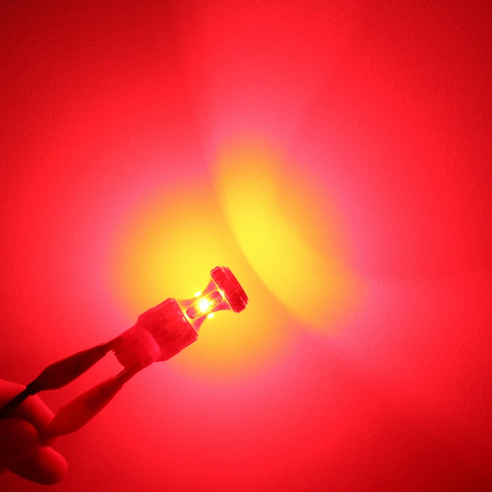 Allá Lighting 7443 ZES LED Freno Trasero Señal de Giro Bombillas Lámparas Intermitentes, Rojo Foto 3 de 4