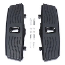 Black Rider Floorboards Footboards Kit Fit For Harley CVO Road Glide 2023-2025