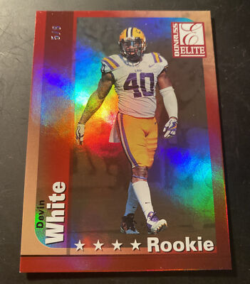 2019 Elite Football Devin White #5/8 FOTL Gold RC Throwback Rookie Card