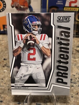 2022 Score Football Matt Corral #P-MC Rookie RC Potential Carolina Panthers NFL