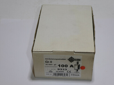 3x Sicherung NH0, 100A, EBAMAT 9323